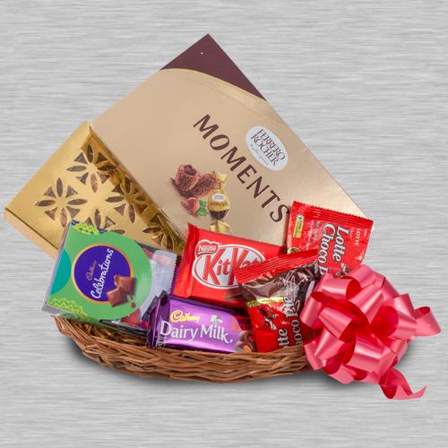Amazing Chocolaty Gifts Basket for Kids