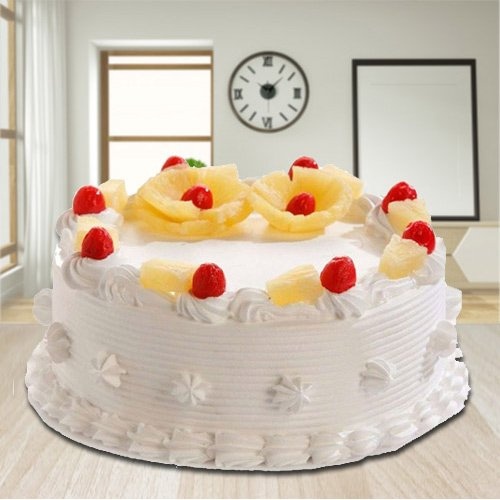 Stunning Sensation 2.2 Lb Eggless Pineapple Cake from 3/4 Star Bakery