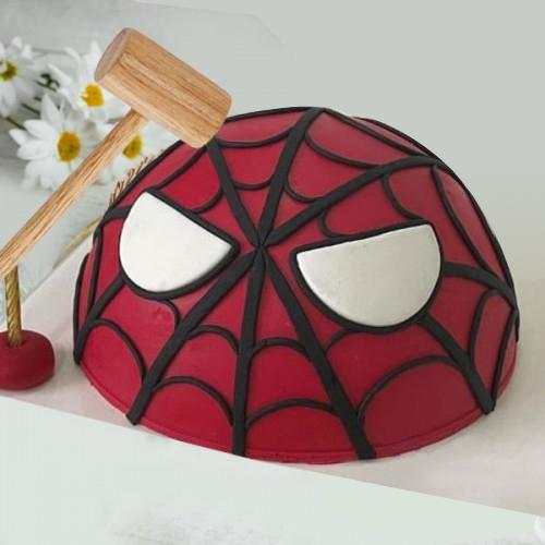 Delectable Spiderman Pinata Cake for Kids