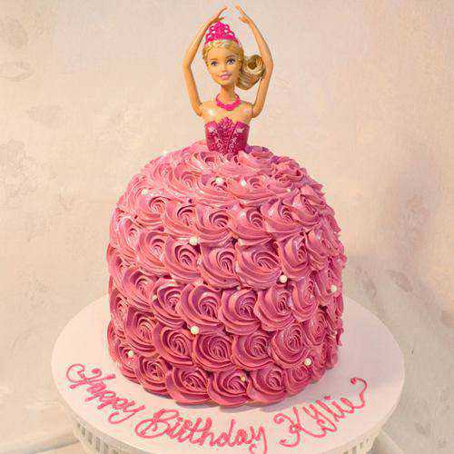 Delicious Barbie Doll Cake for Kids Party