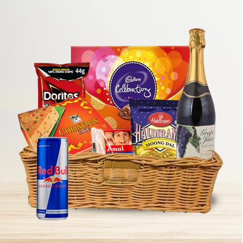Toothsome Tidbits Gift Hamper with Fruit Wine