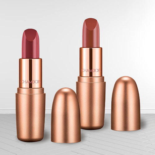 Exclusive Chambor Nutty Caramel N Dusty Rose Lipstick
