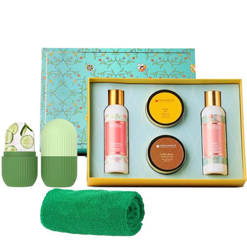 Wonderful Skin Care Gift Kit With Face Roller N Towel