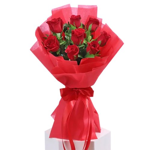 Aromatic Red Roses Bouquet