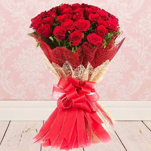 Gorgeous Red Roses Bouquet