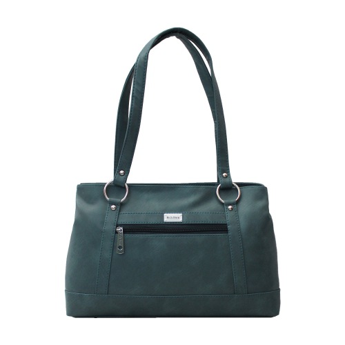 Dual Partitions Ladies Office Bag with Front Zip Pocket