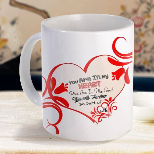 Exclusive White Coffee Mug with a Personalized Message
