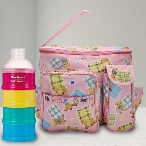 Exclusive Milk Powder Container N Compartment Baby Bag