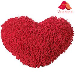Cuddly & Romantic Red Heart Shape Love Cushion