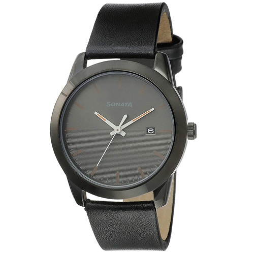 Exclusive Sonata Reloaded Analog Grey Dial Mens Watch