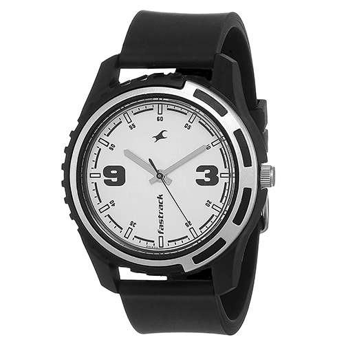 Appealing Fastrack Casual Analog White Dial Gents Watch