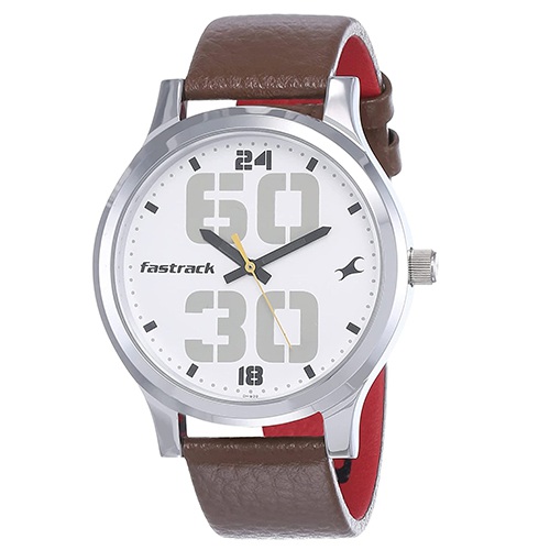 Trendsetting Fastrack Bold White Dial Mens Analog Watch